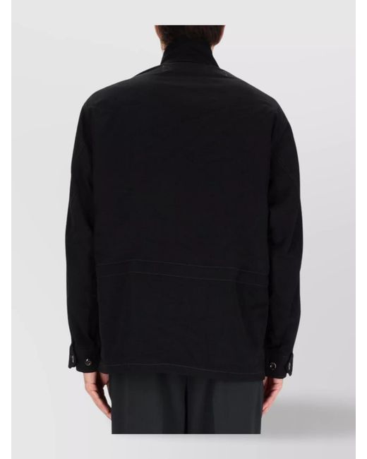 Lemaire Black Cotton Field Jacket for men
