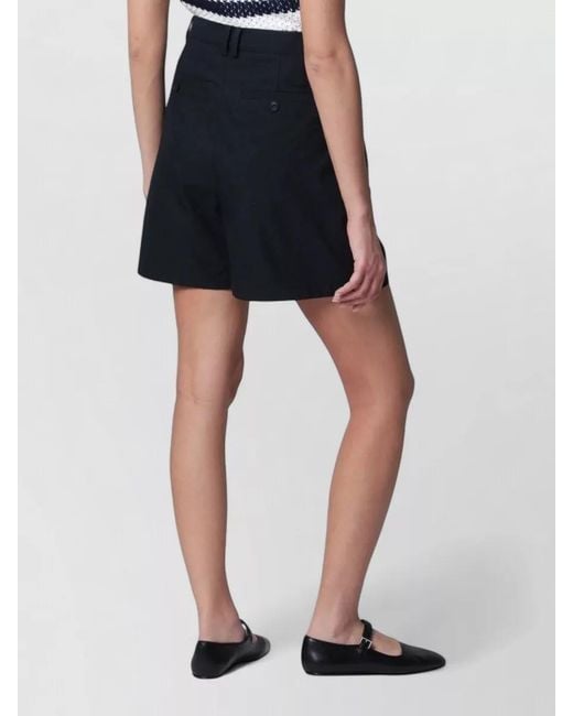DUNST Blue Tailored Pants Pleated Front Belt Loops