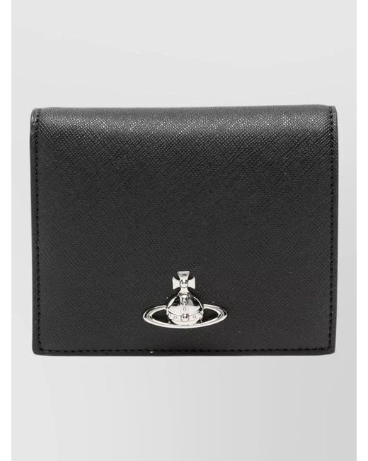 Vivienne Westwood Black Orb Logo Bifold Wallet