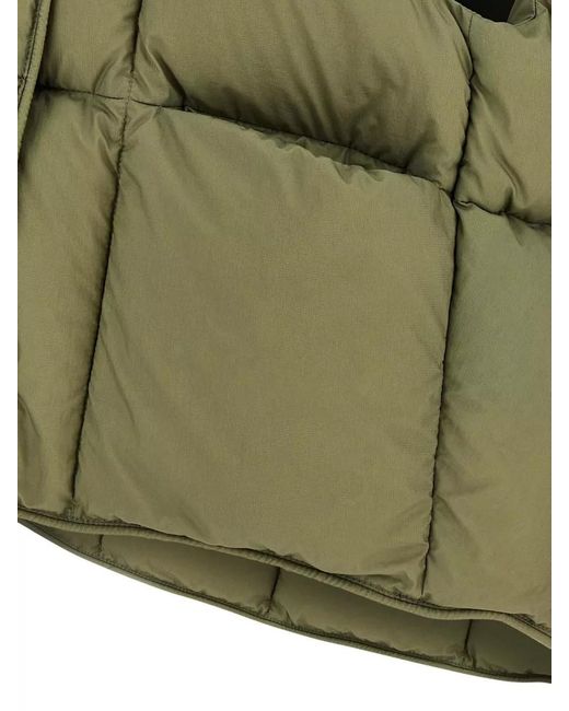 Ienki Ienki Green Cloud Vest High Collar Padded Quilted Sleeveless