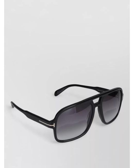 Tom Ford Metallic Sunglasses Ft0884 Square Gradient Lenses