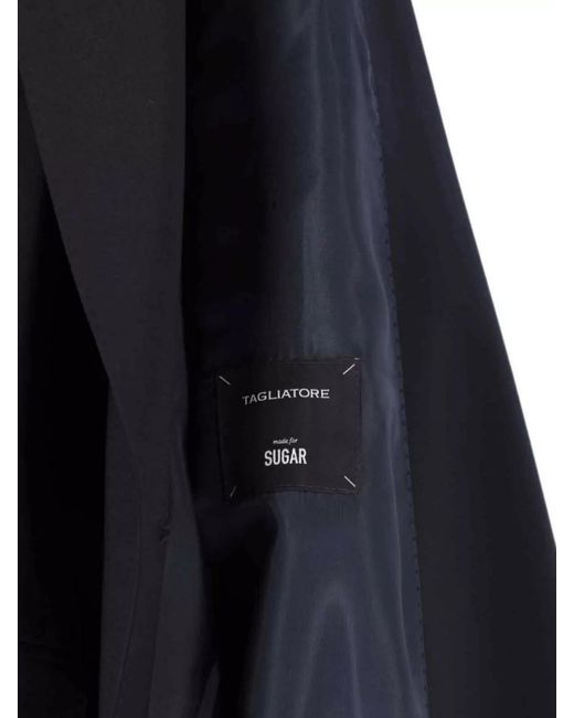 Tagliatore Blue Virgin Wool Blazer