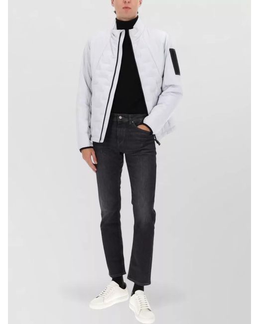 Boss White Down Padded Jacket for men