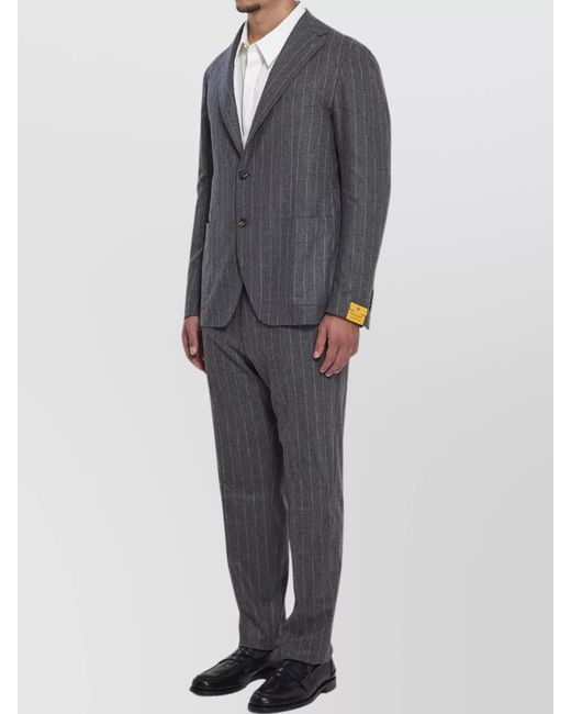 Tagliatore Women's Parigi Pinstripe Linen and Viscose Suit Grey