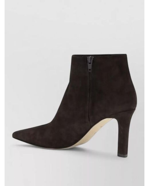 The Row Black Leather Ankle Boots