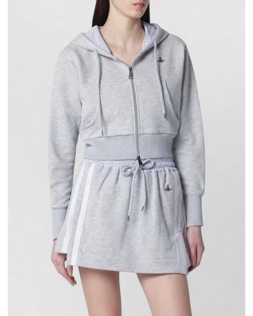 Vivienne Westwood Gray Cropped Sweatshirt