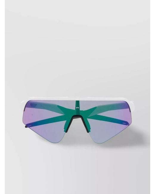 Oakley Blue Lightweight Square Frame Sunglasses With Single Lens