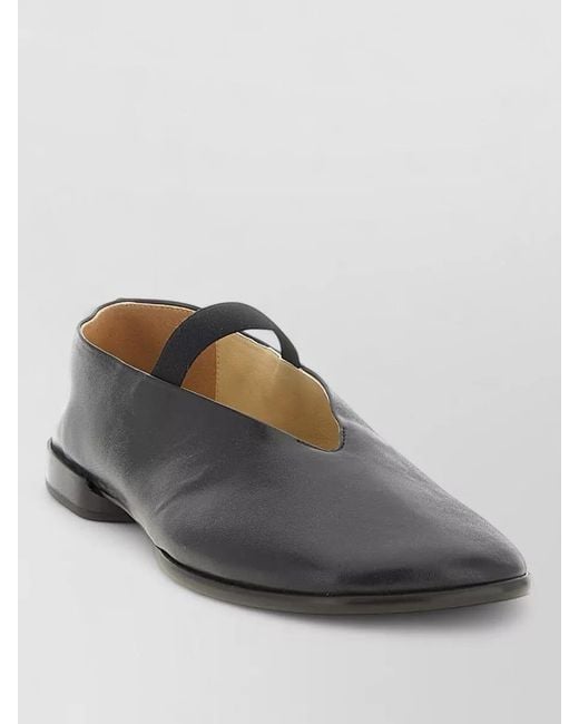 Lemaire Gray Ballerina Shoes Elastic Strap Slip On