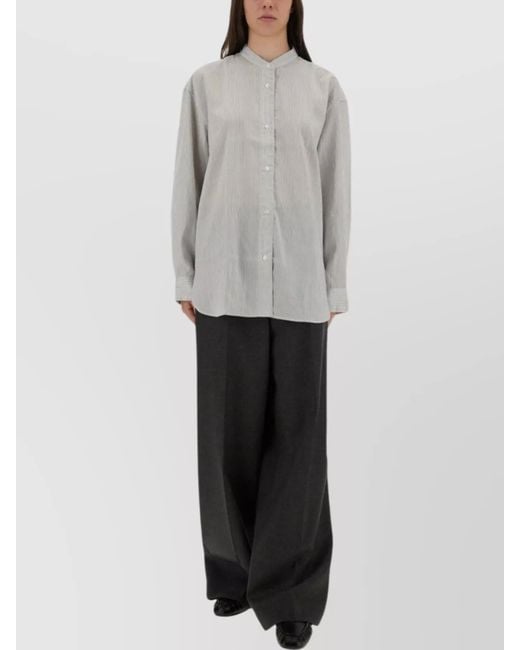 Studio Nicholson Gray Striped Shirt