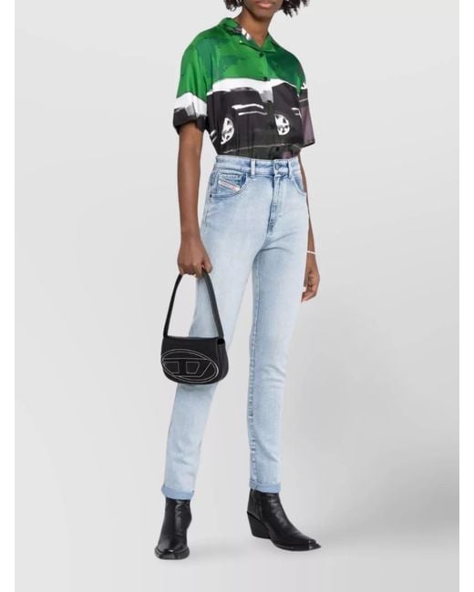 DIESEL Black 1Dr Leather Shoulder Bag