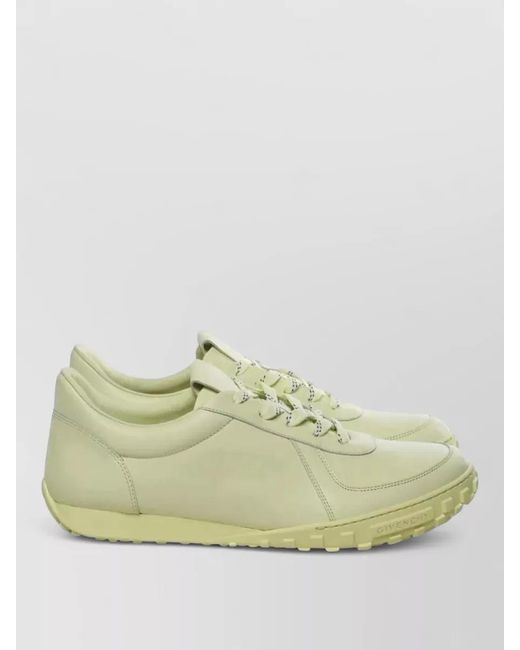 Givenchy Green Glide Runner Low Top Leather Sneakers for men