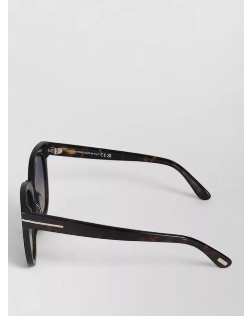 Tom Ford Black Sunglasses Ft1109 Cat Eye Gradient Lenses