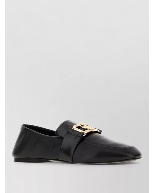 Lanvin Black Leather Loafers