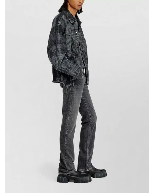 DIESEL Gray 1985 Larkee Denim Jeans Regular Cut for men