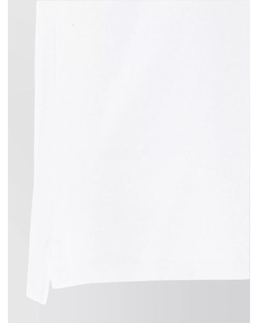 Etro White Cotton Short-Sleeve Polo Shirt for men