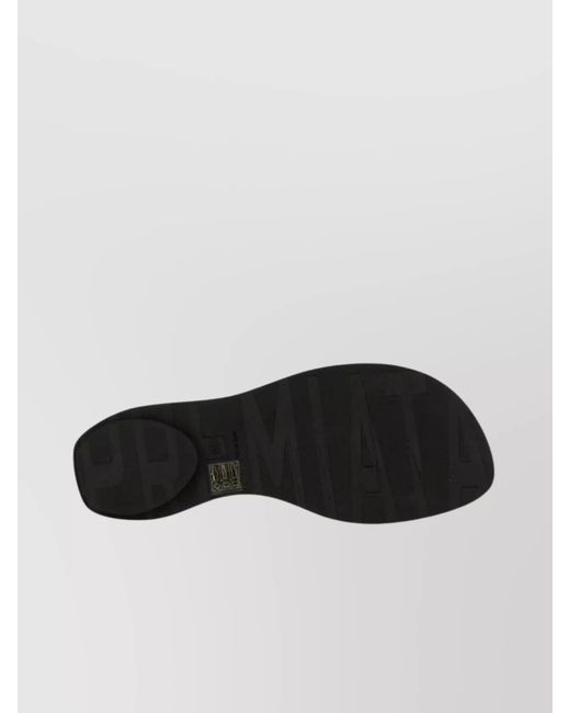 Premiata Metallic Lamb Leather Slide Sandals