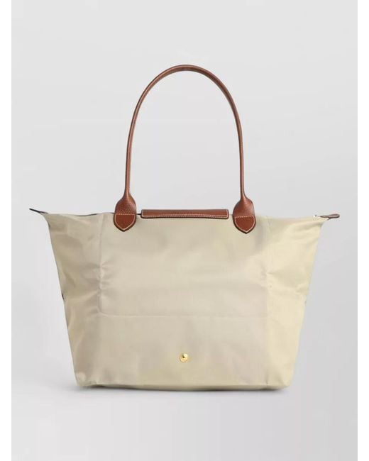 Longchamp White Le Pliage Original Recycled Shoulder Tote Bag