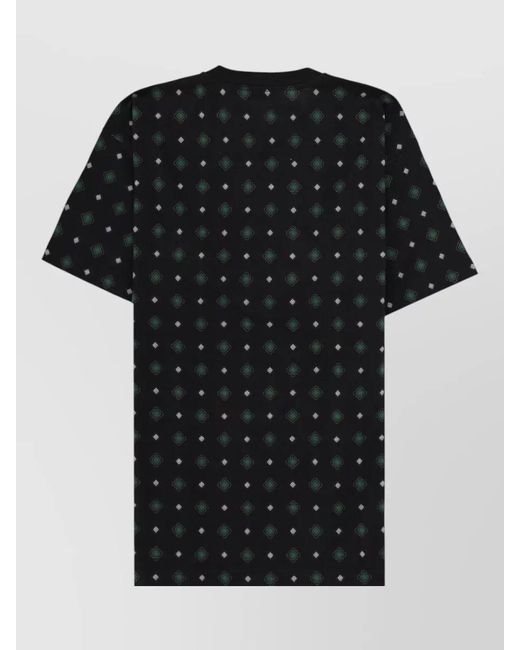Moschino Black Printed Cotton T-Shirt