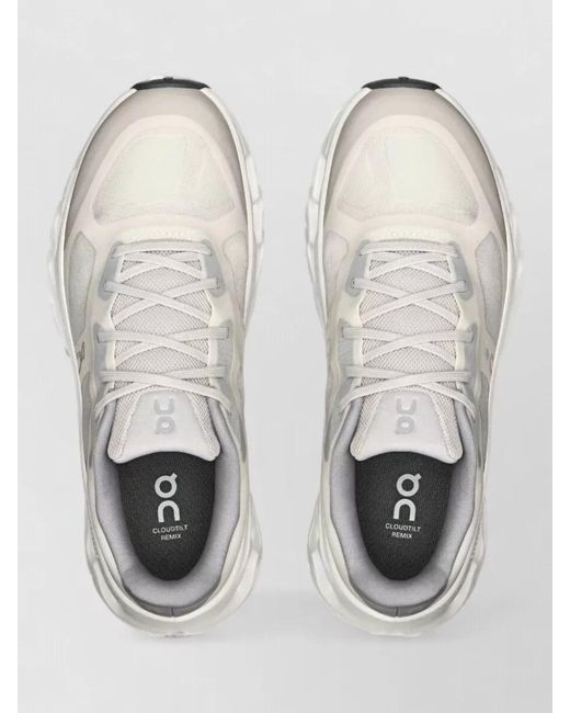 On Shoes Multicolor Cloudtilt Lace Up Running Shoes Silhouette