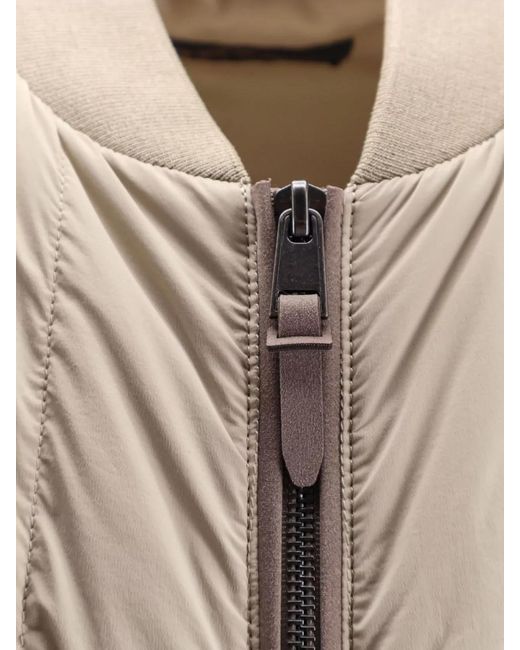 Boss Natural Quilted Sleeveless Jacket Zip Pockets for men