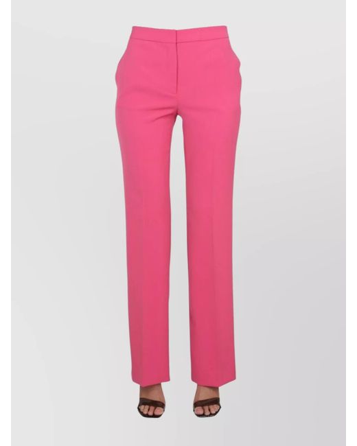 Moschino Pink Straight-Leg Trousers
