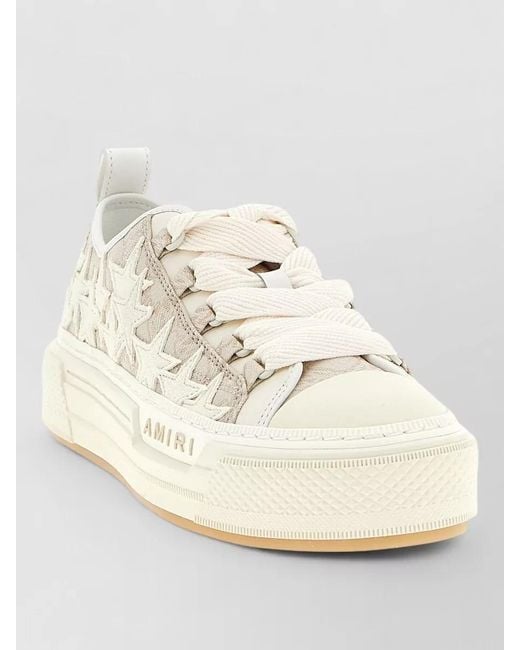 Amiri Natural Ma Quad Stars Court Low Sneakers