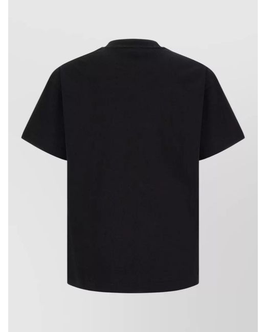 Palm Angels Black Logo Badge Regular Fit Crew Neck T-Shirt for men