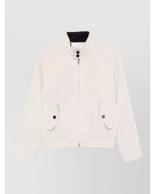 DUNST Natural Cotton Blouson Jacket High Collar