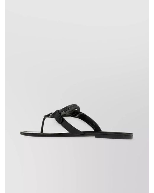 Tory Burch Metallic Leather Thong Sandals
