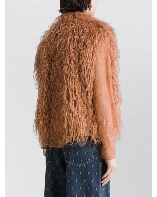Forte_forte Brown Faux Fur Vest