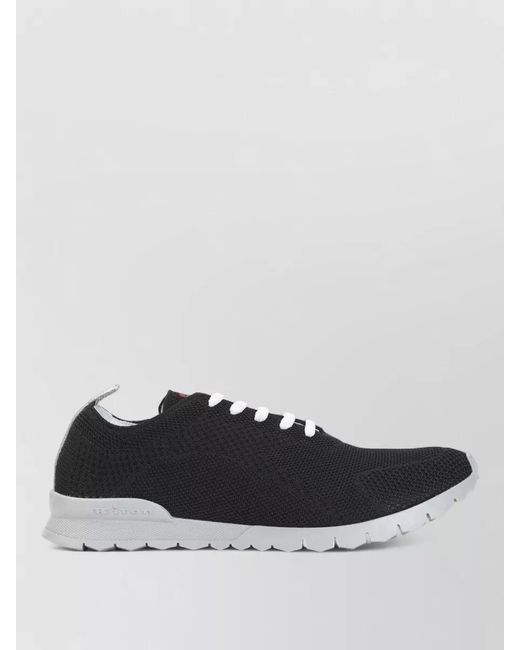 Kiton Blue Lightweight Knit Sneakers Breathable Mesh Upper for men