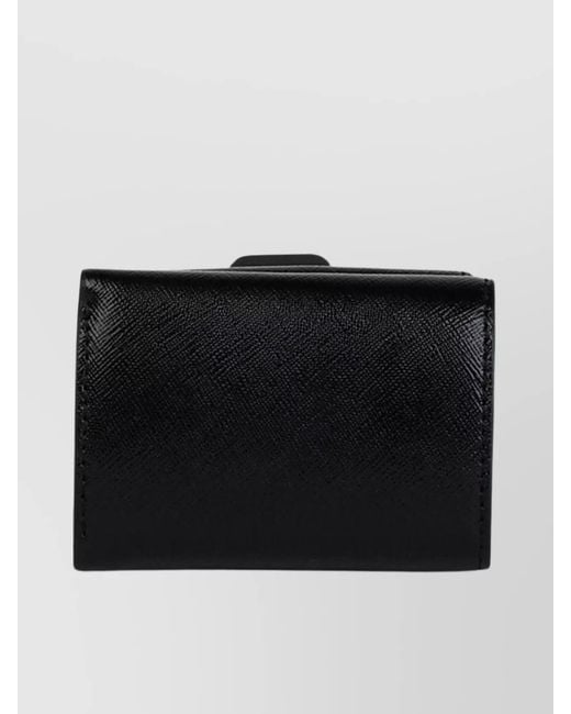 Marc Jacobs Black 'Snapshot Utility' Mini Wallet Leather