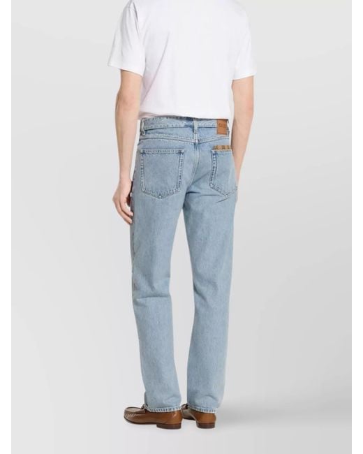 Gucci Blue Denim Straight-Leg Jeans for men