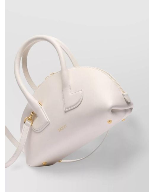 Patou Natural Leather Shoulder Bag