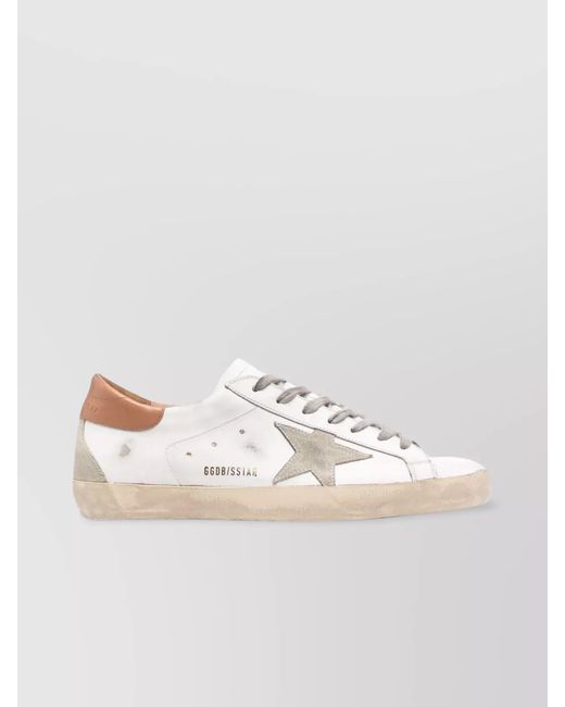 Golden Goose Deluxe Brand White Leather Low-Top Sneakers for men