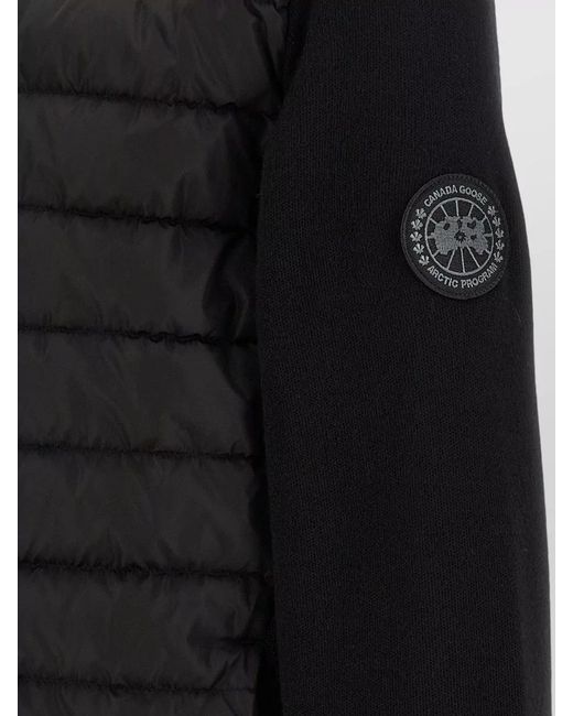 Canada Goose Black Wool Padded Coat for men