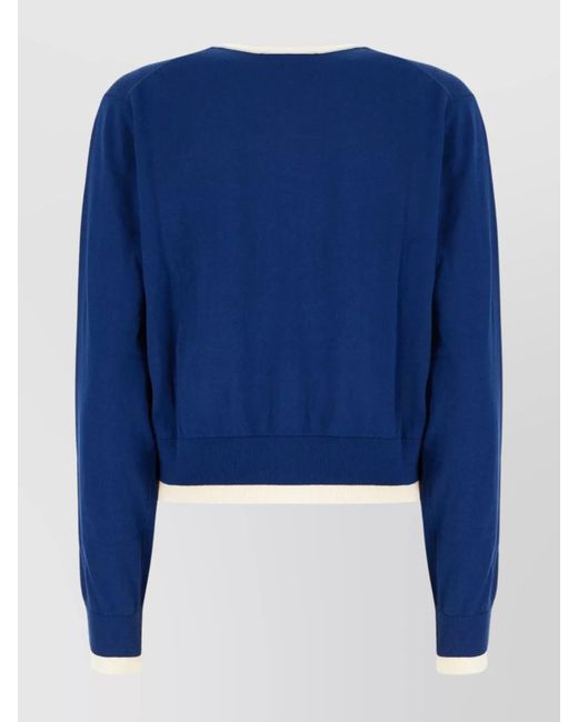 Ballantyne Blue Cashmere Cardigan