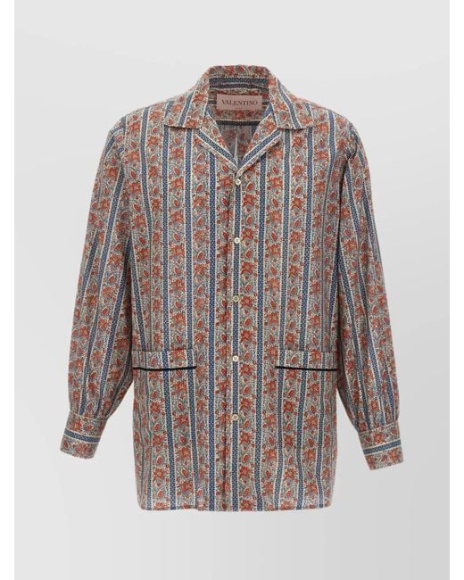 Valentino Garavani Multicolor Cotton Printed Shirt for men