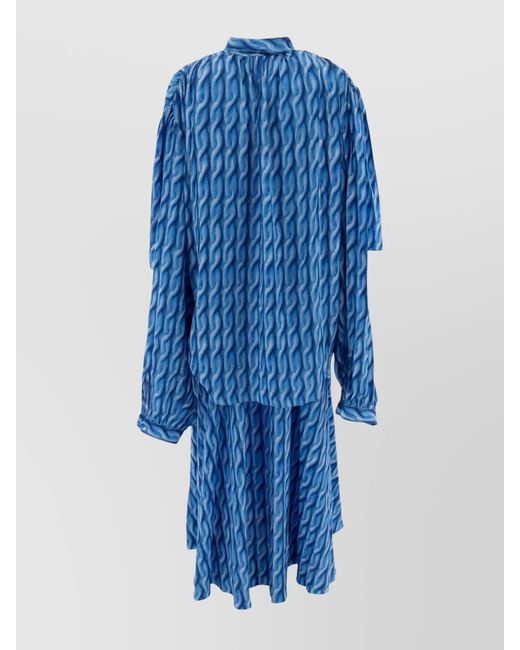 Balenciaga Blue Maxi Dresses