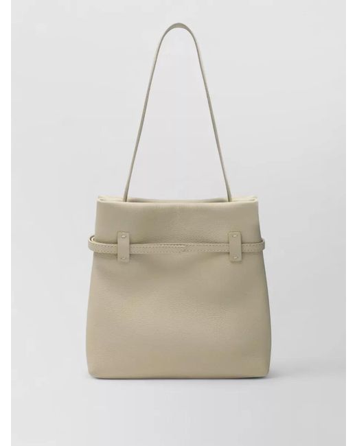 MANU Atelier White Mini Tote Du Jour Shoulder Bag