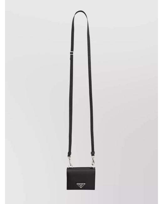 Prada Metallic Leather Cardholder for men