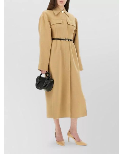 Sportmax Natural Virgin Wool Fitted Jacket