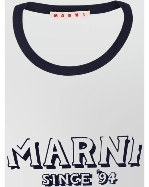 Marni White Short-Sleeve T-Shirt for men