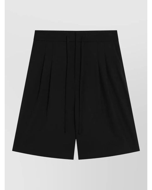 Fear Of God Black Tailored Pants Pleated Design Back Pockets for men