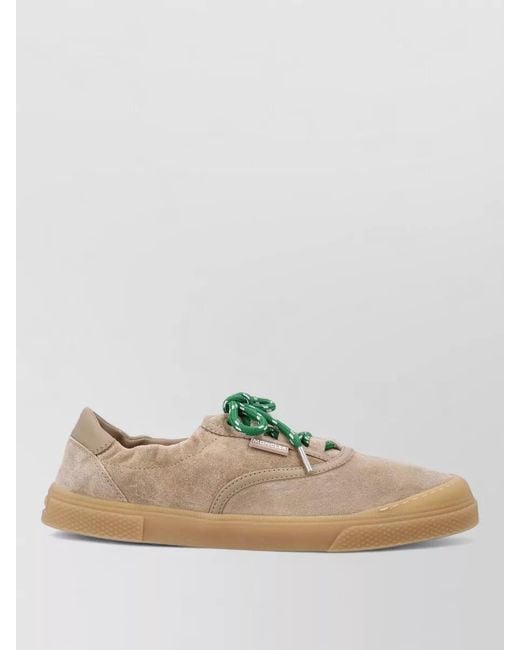 Moncler Multicolor Leather Low-Top Lace-Up Sneakers