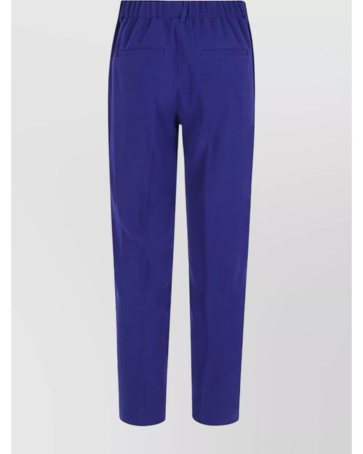 Alberto Biani Blue Straight-Leg Tailored Trousers