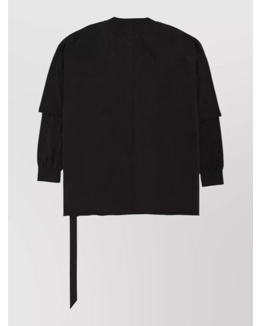 Rick Owens Black Layered Long-Sleeve T-Shirt for men