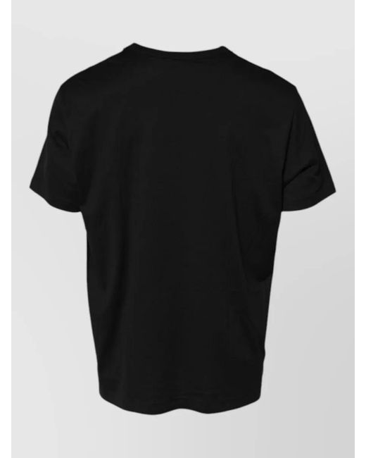 Dolce & Gabbana Black Cotton Crewneck Short-Sleeve T-Shirt for men