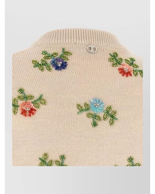 Rabanne Natural Beaded Jumper