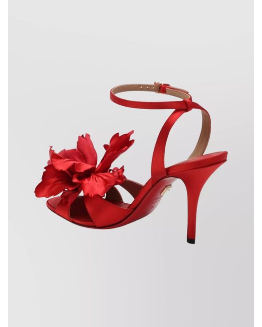 Ferragamo Red Satin Sandals